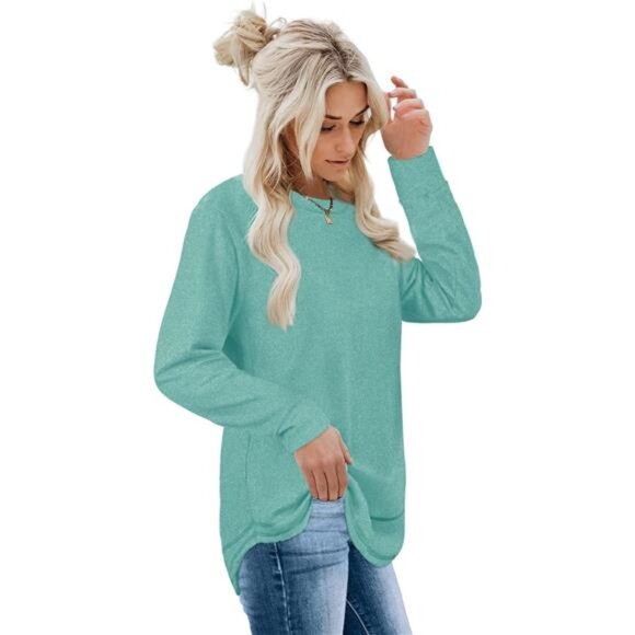 NEW - Sweatshirts for Women Crewneck‎ Long Sleeve Shirts Tunic Tops for - Picture 3 of 8